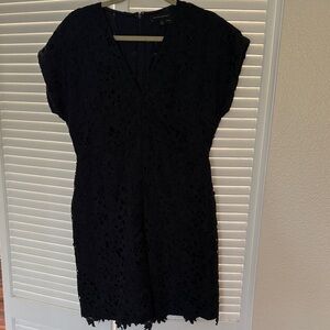 Banana Republic Navy Lace Mini Dress